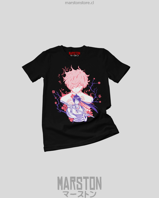 Polera negra de Hell's Paradise: Jigokuraku con Gabimaru