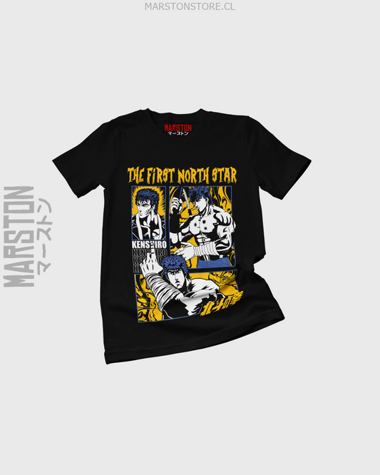 Polera negra de Hokuto no Ken (Fist of the North Star)