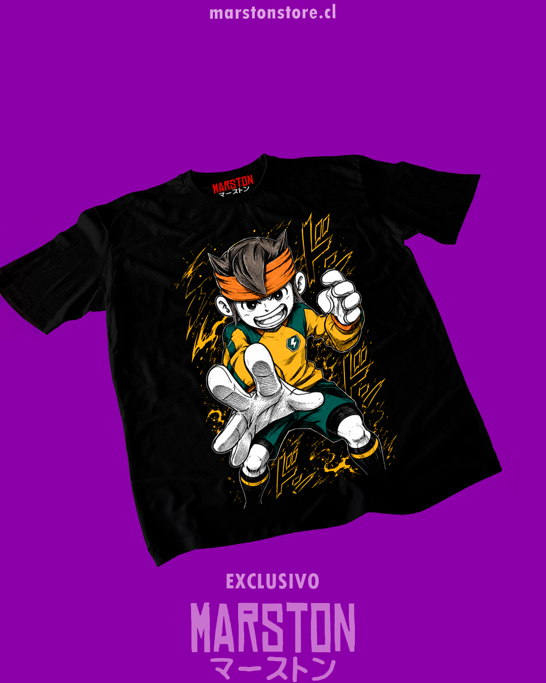 Polera negra de Inazuma Eleven