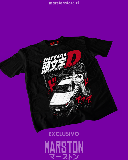 Polera negra de Initial D