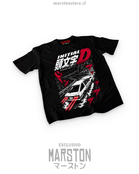 Polera negra de Initial D