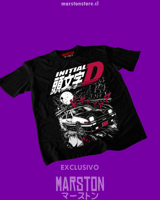 Polera negra de Initial D