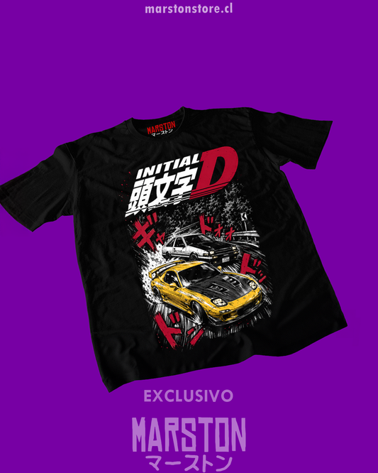 Polera negra de Initial D