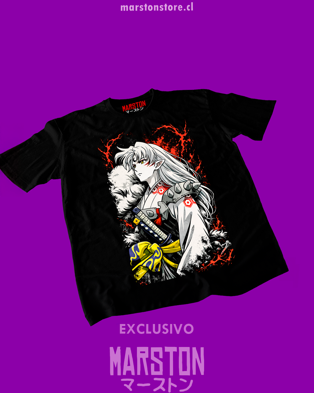 Polera negra de Inuyasha