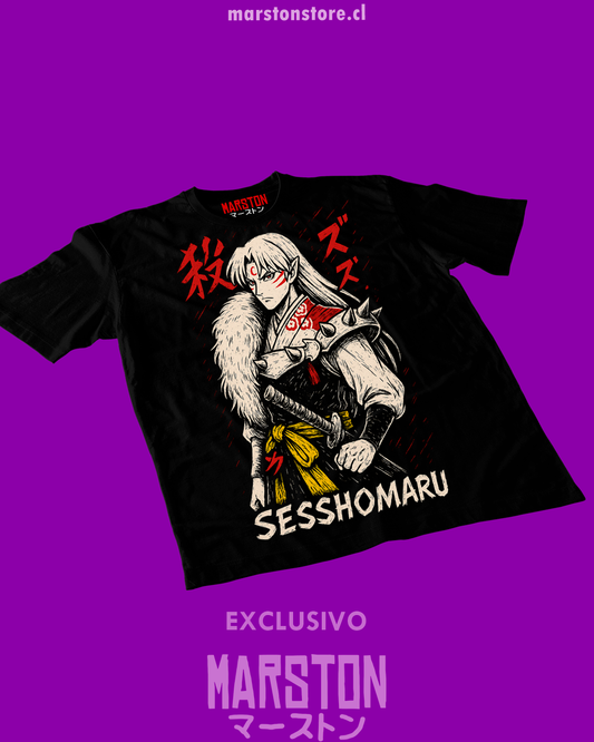 Polera negra de Inuyasha con Sesshomaru