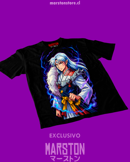 Polera negra de Inuyasha con Sesshomaru