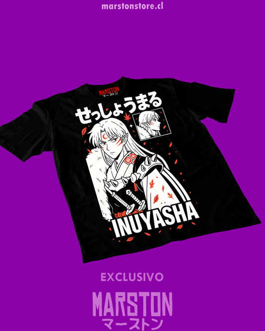 Polera negra de Inuyasha con Sesshomaru