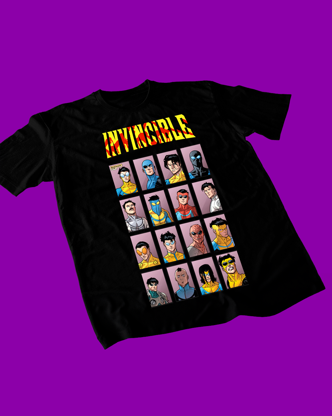 Polera negra de Invincible