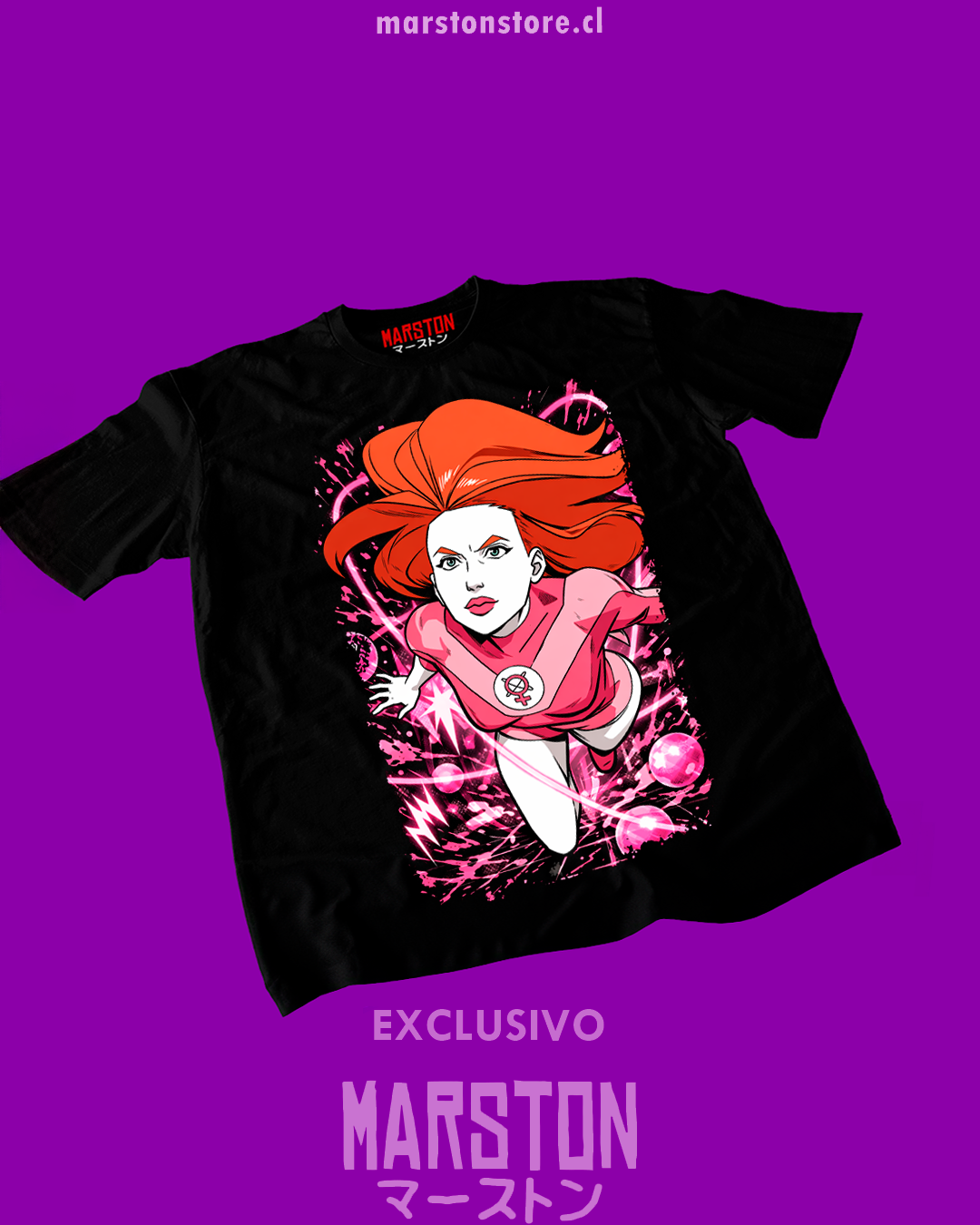 Polera negra de Invincible