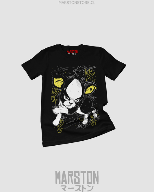 Polera negra de JoJo's Bizarre Adventure con Iggy