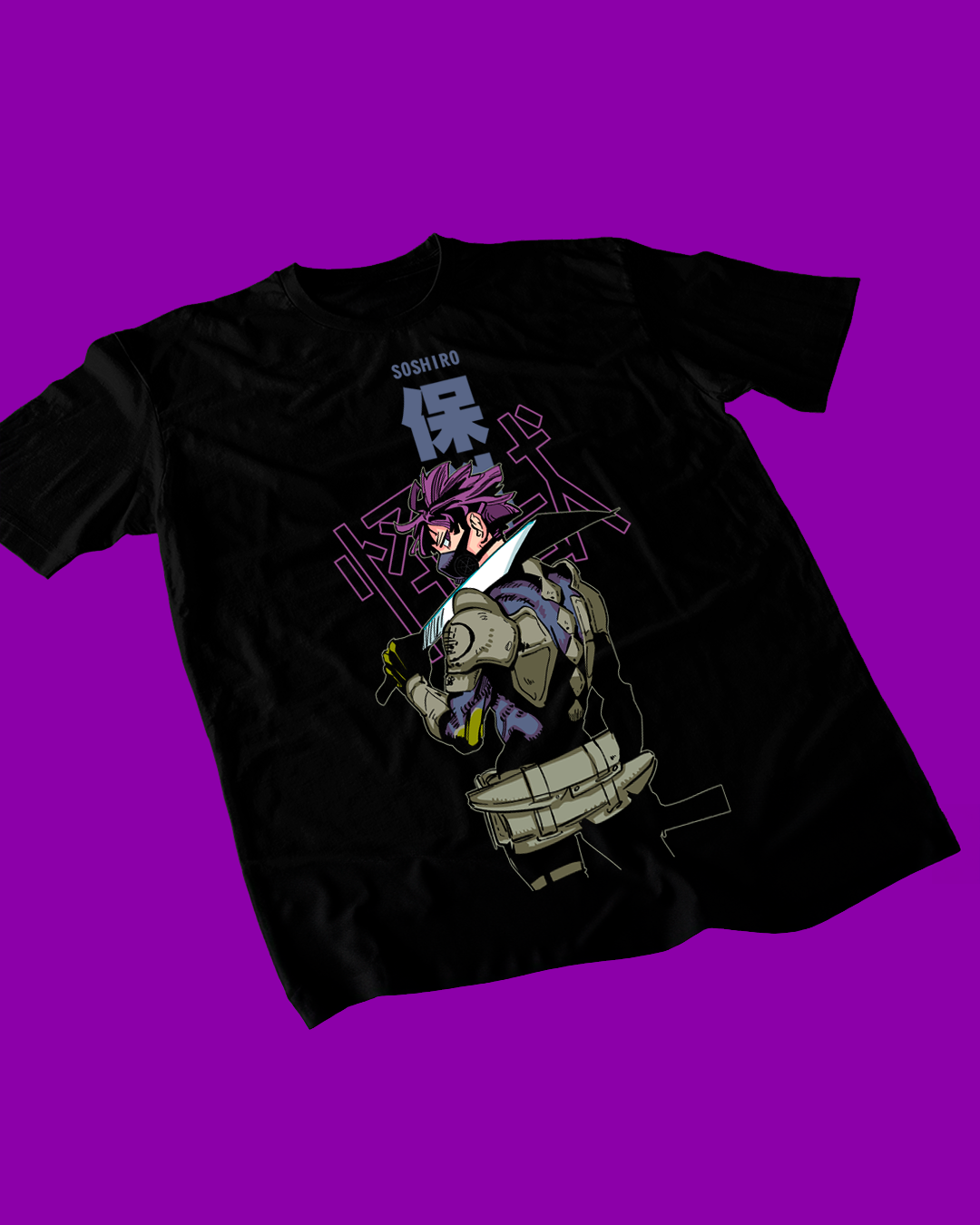 Polera negra de Kaiju No. 8