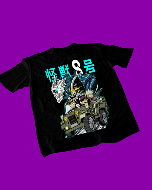 Polera negra de Kaiju No. 8