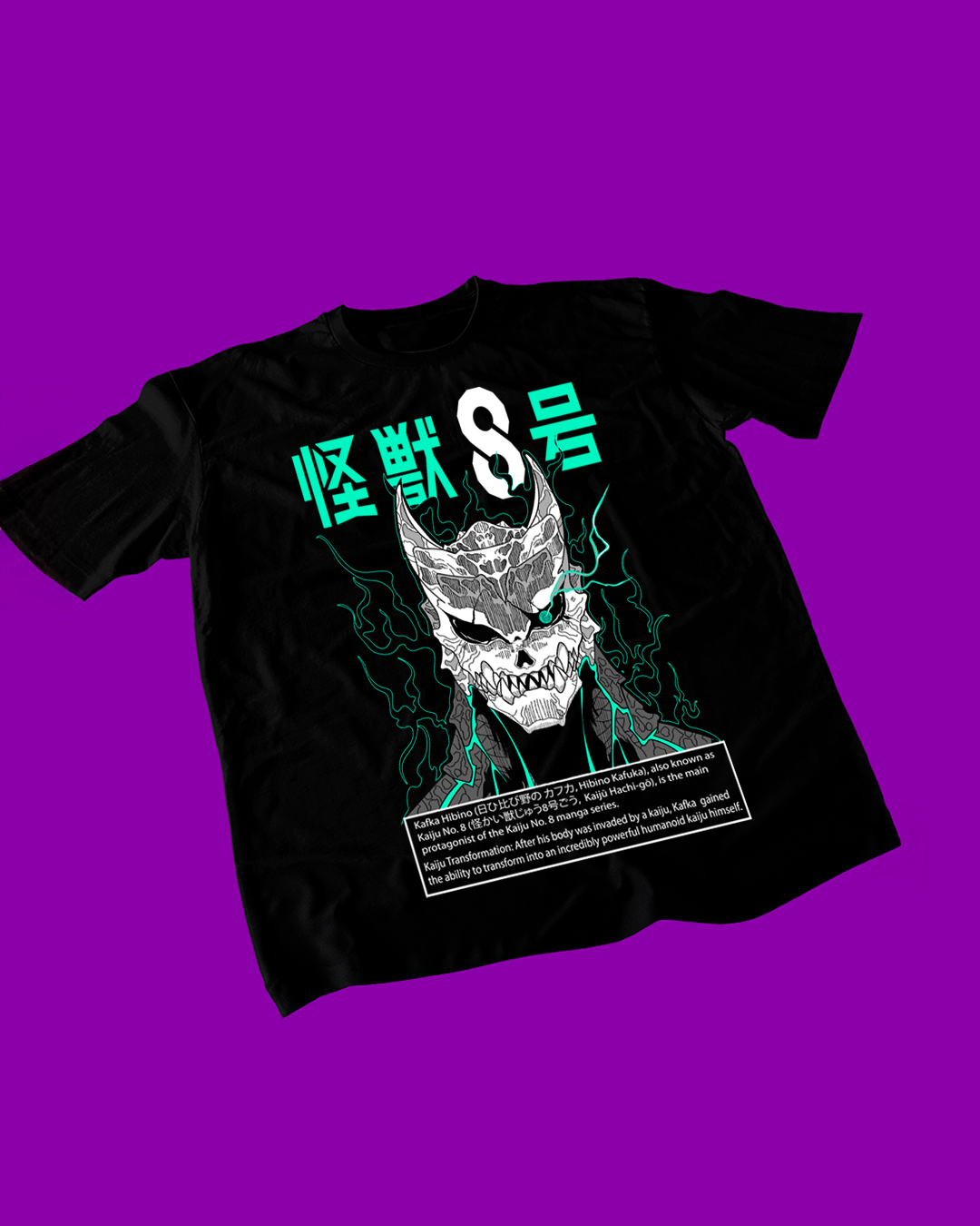 Polera negra de Kaiju No. 8