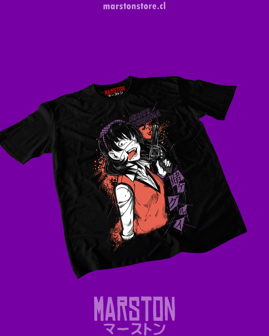 Polera negra de Kakegurui con Midari Ikishima