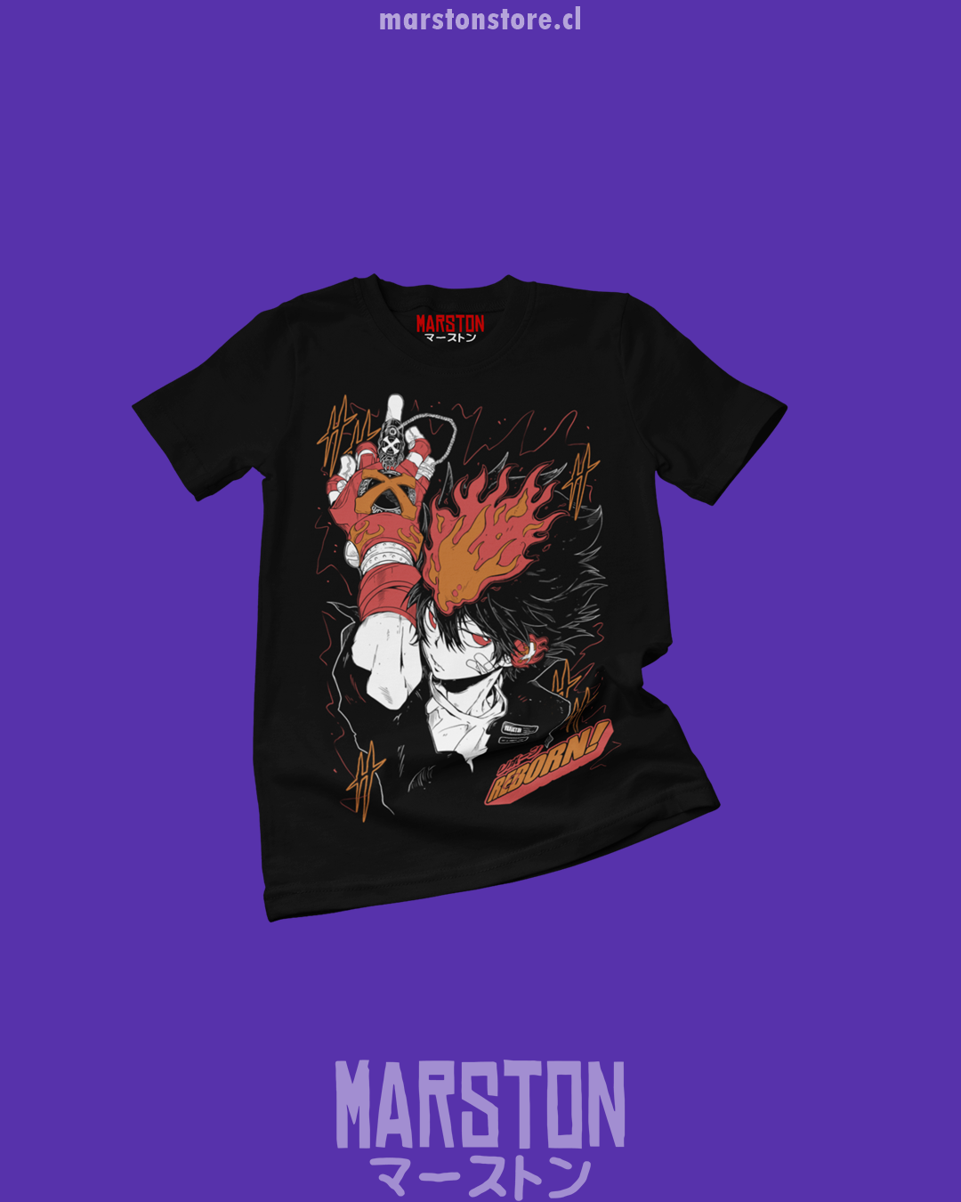 Polera negra de Katekyo Hitman Reborn!