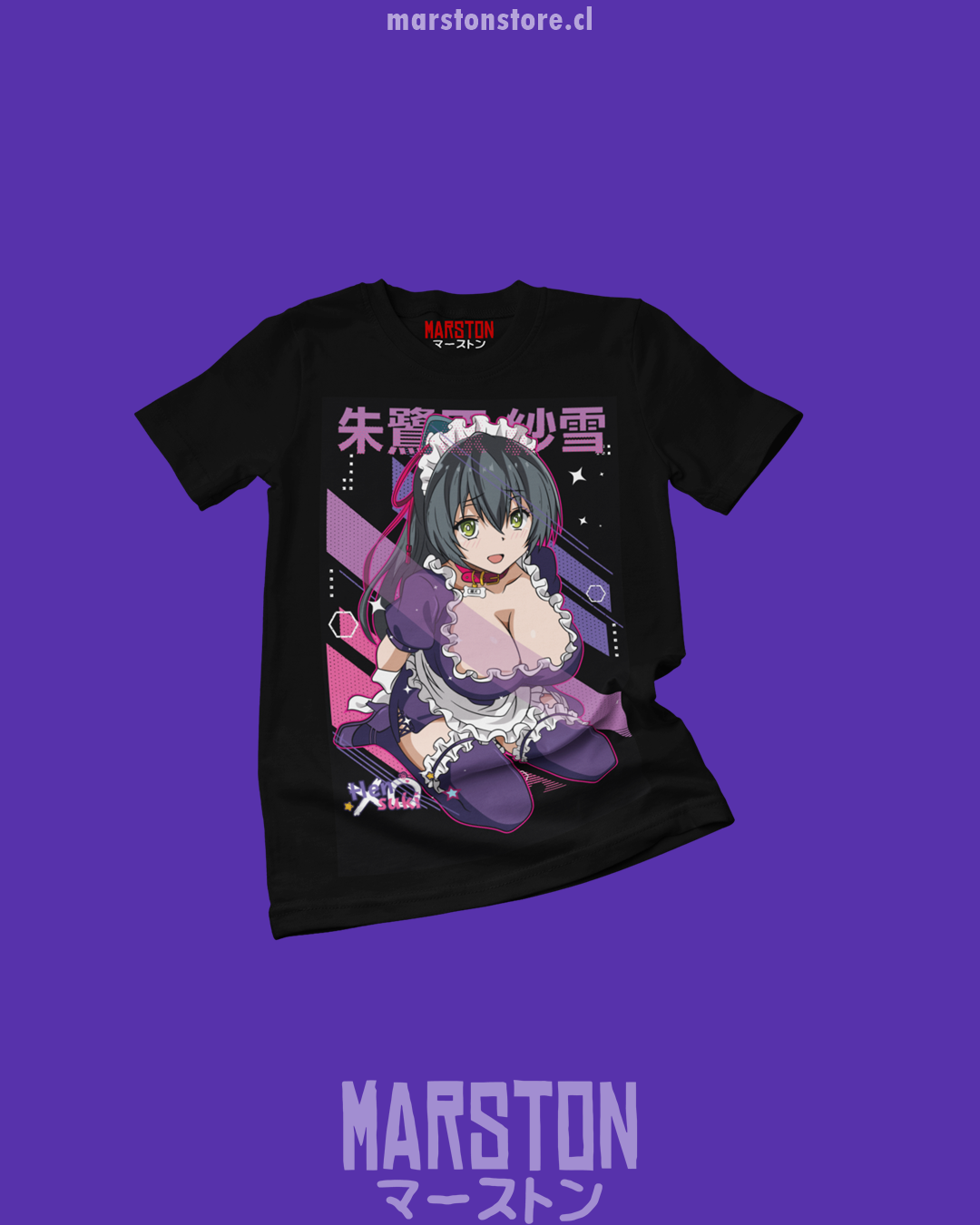 Polera negra de Kawaikereba Hentai demo Suki ni Natte Kuremasuka? con Sayuki Tokihara