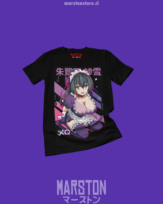 Polera negra de Kawaikereba Hentai demo Suki ni Natte Kuremasuka? con Sayuki Tokihara