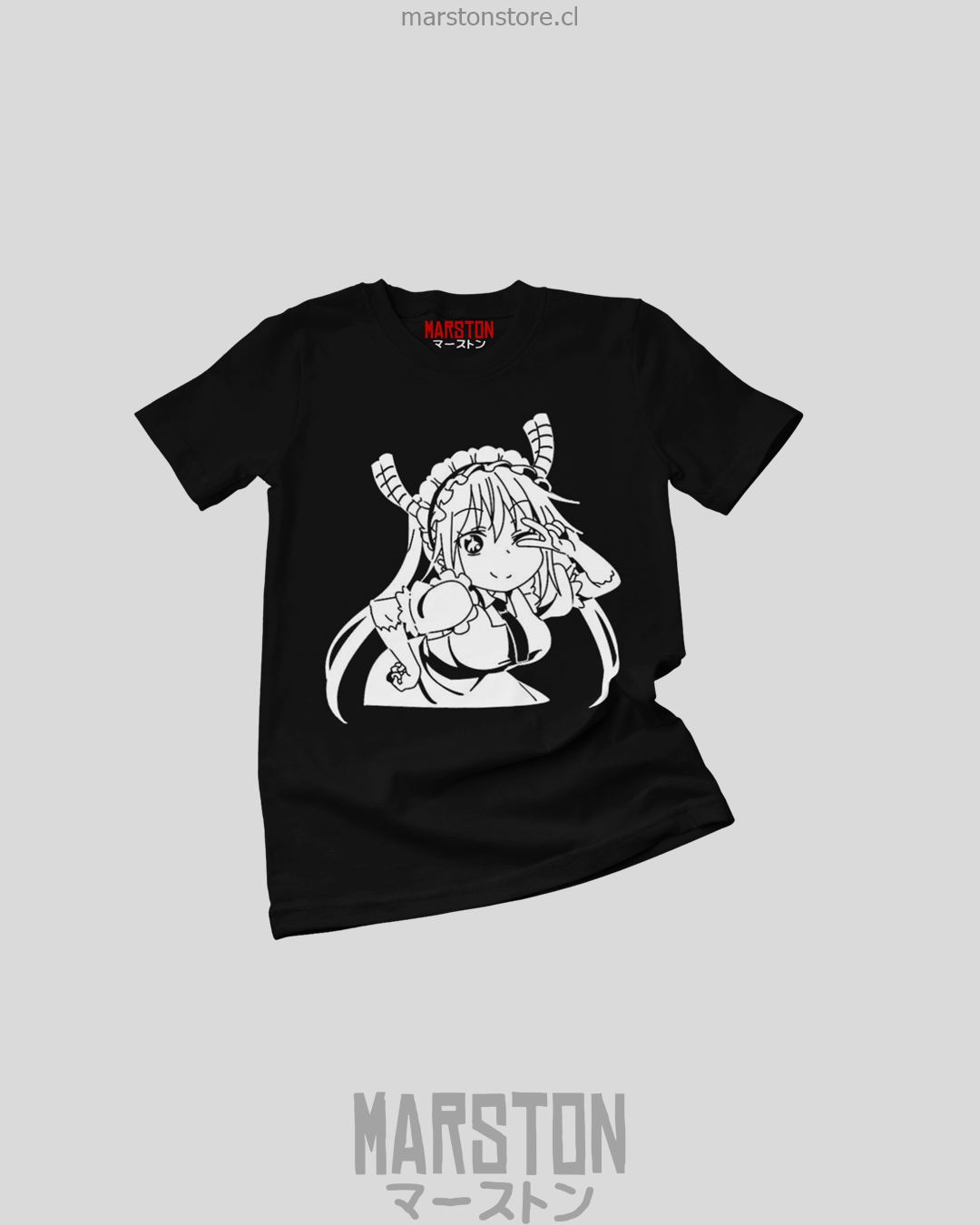 Polera negra de Kobayashi-san Chi no Maid Dragon con Tohru