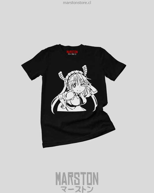 Polera negra de Kobayashi-san Chi no Maid Dragon con Tohru