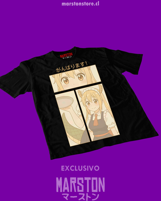 Polera negra de Kobayashi-san Chi no Maid Dragon con Tohru