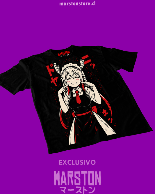 Polera negra de Kobayashi-san Chi no Maid Dragon con Tohru