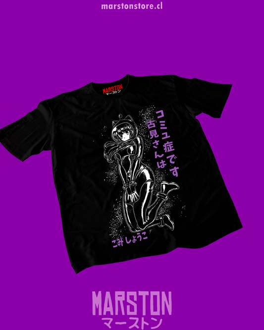 Polera negra de Komi-san wa Komyushou Desu