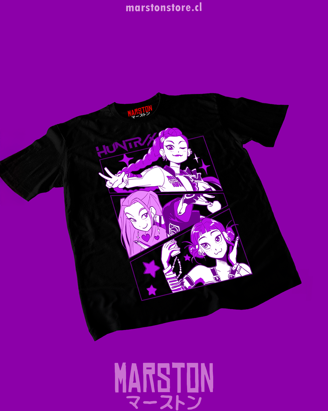 Polera negra de KPopDH