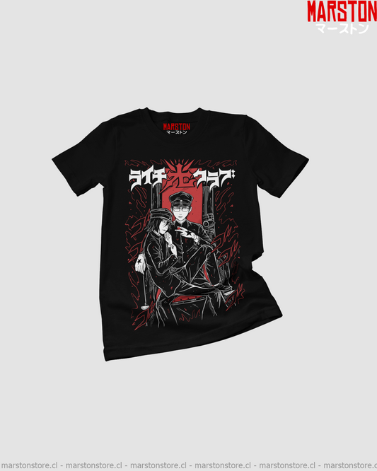 Polera negra de Litchi Hikari Club