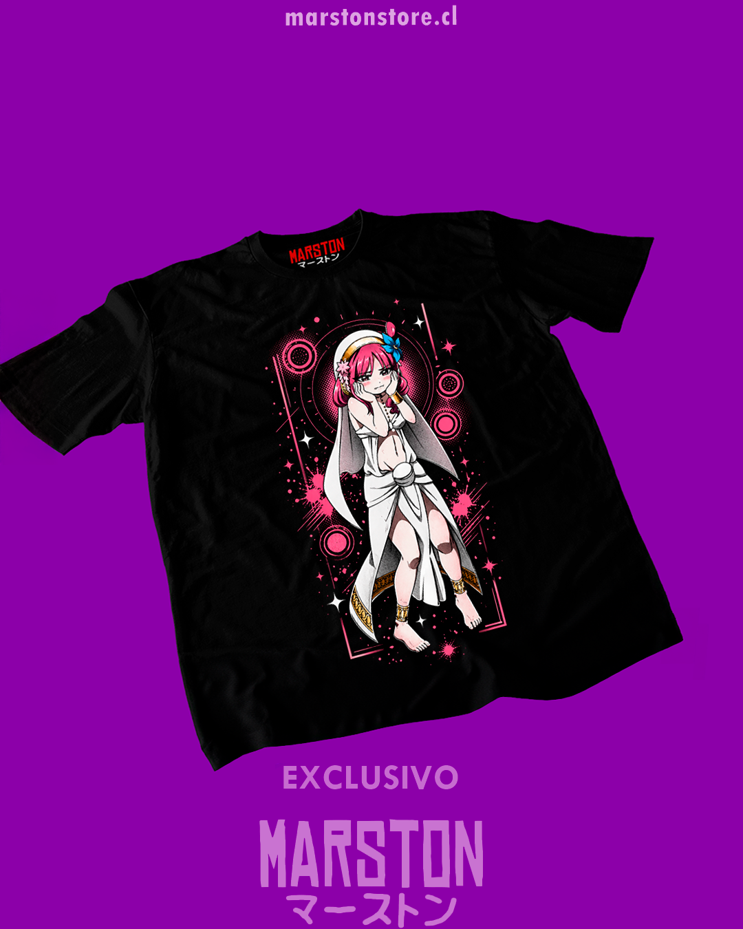 Polera negra de Magi con Kouha Ren
