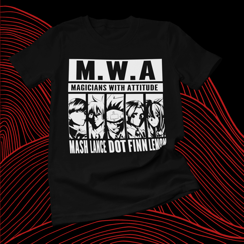 Polera negra de Mashle: Magic and Muscles