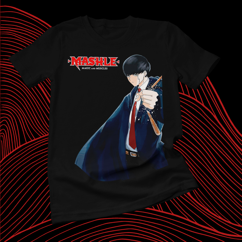 Polera negra de Mashle: Magic and Muscles