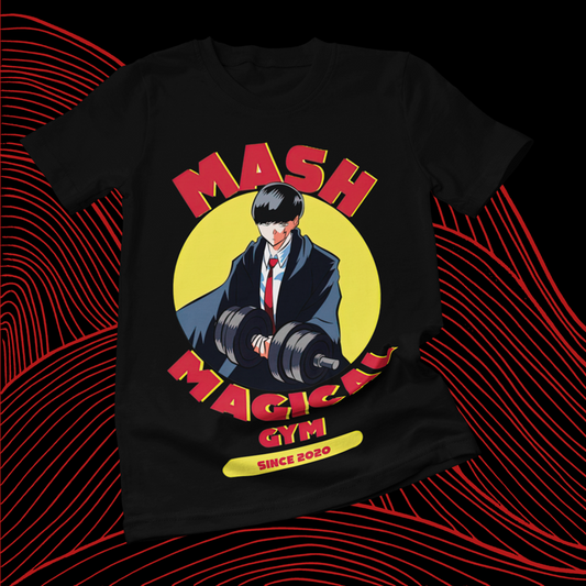 Polera negra de Mashle: Magic and Muscles