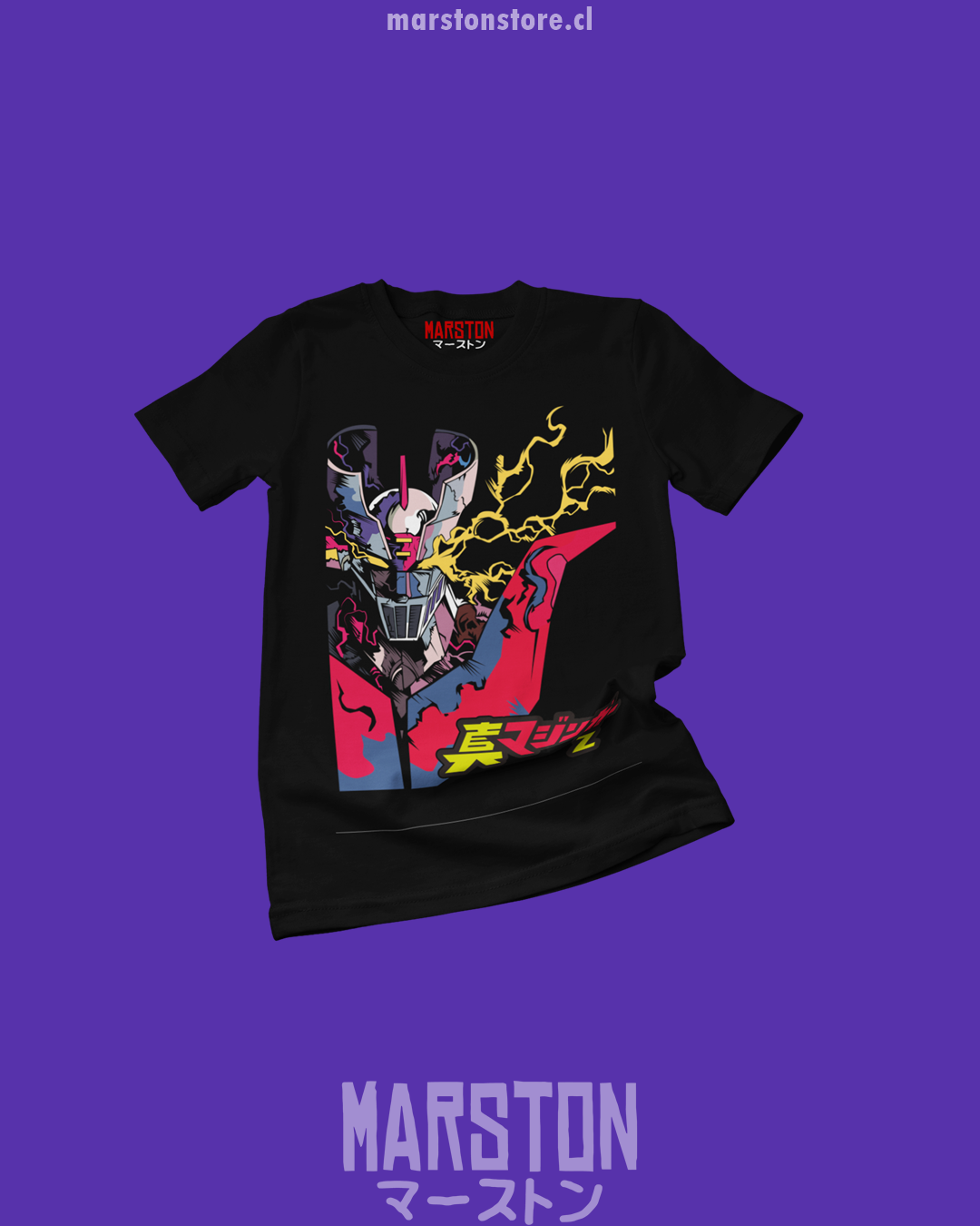 Polera negra de Mazinger Z