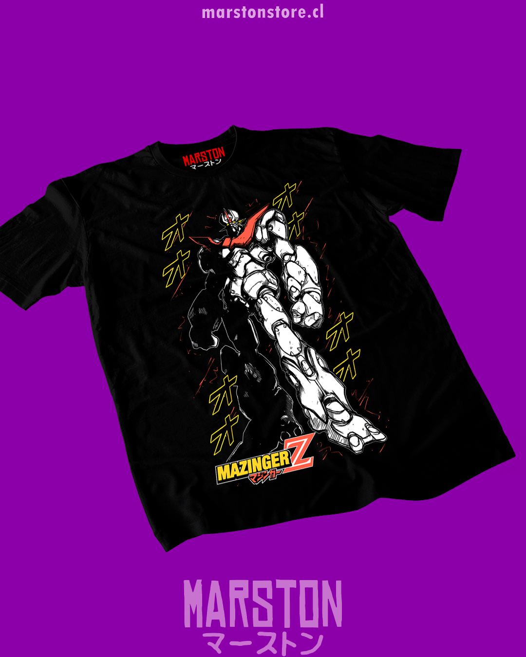 Polera negra de Mazinger Z