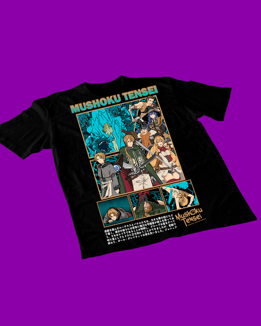 Polera negra de Mushoku Tensei: Jobless Reincarnation