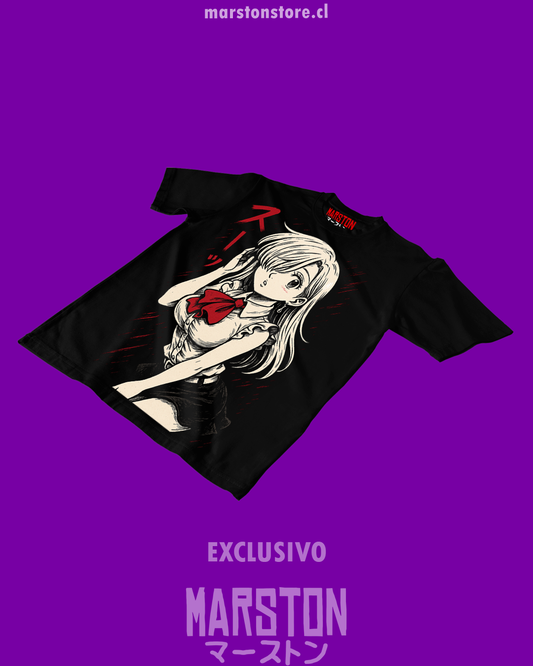 Polera negra de Nanatsu no Taizai con Elizabeth Liones