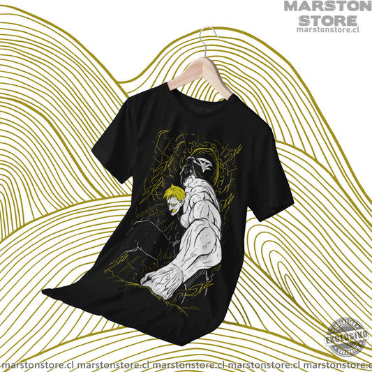 Polera negra de Nanatsu no Taizai con Escanor