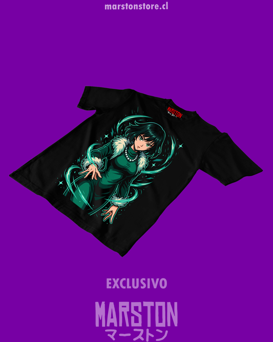 Polera negra de One Punch Man con Fubuki