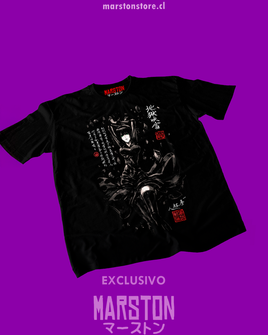 Polera negra de One Punch Man con Fubuki