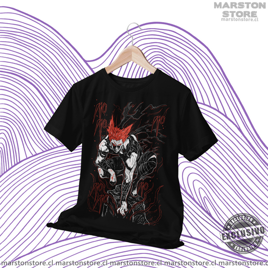 Polera negra de One Punch Man con Garou