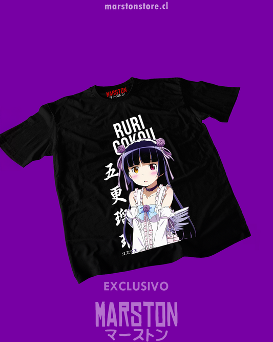 Polera negra de Oreimo con Ruri Gokou