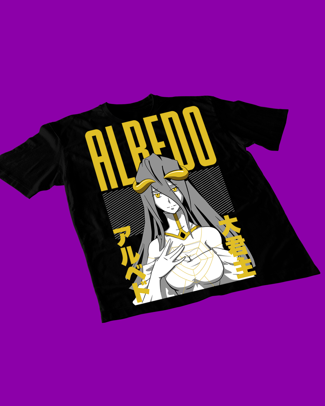 Polera negra de Overlord con Albedo