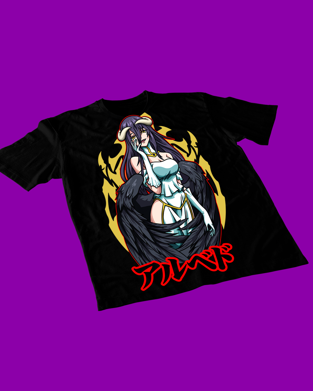 Polera negra de Overlord con Albedo