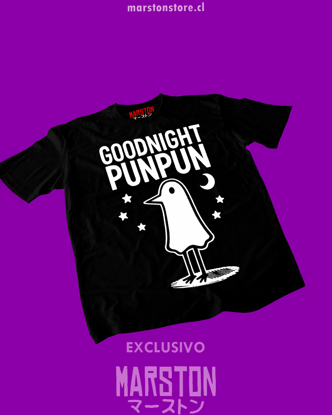 Polera negra de Oyasumi Punpun