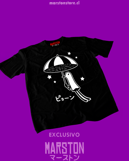 Polera negra de Oyasumi Punpun