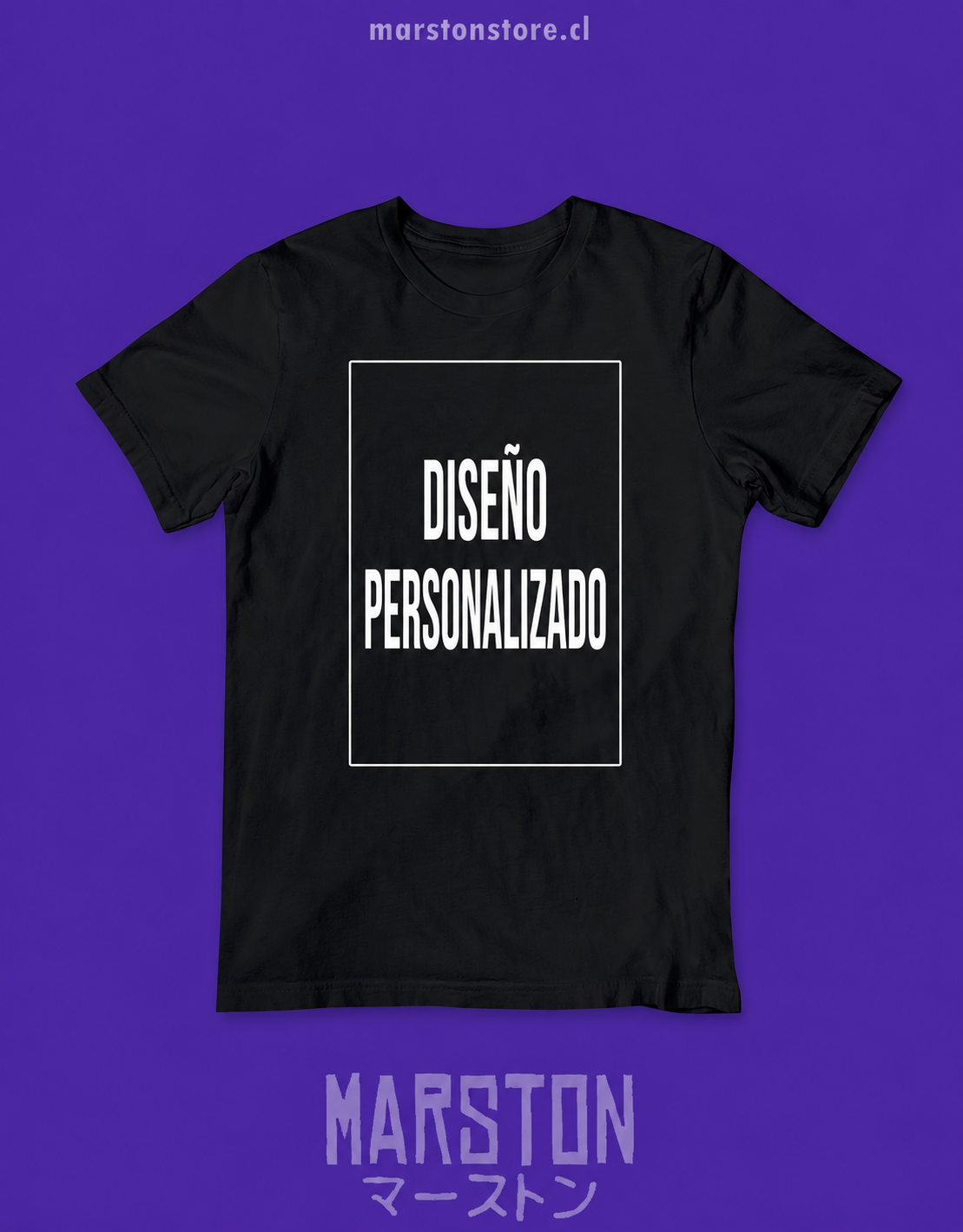 Polera negra personalizada