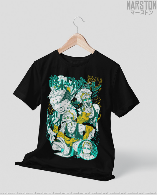 Polera negra de Record of Ragnarok con Buda Gautama, versión 1