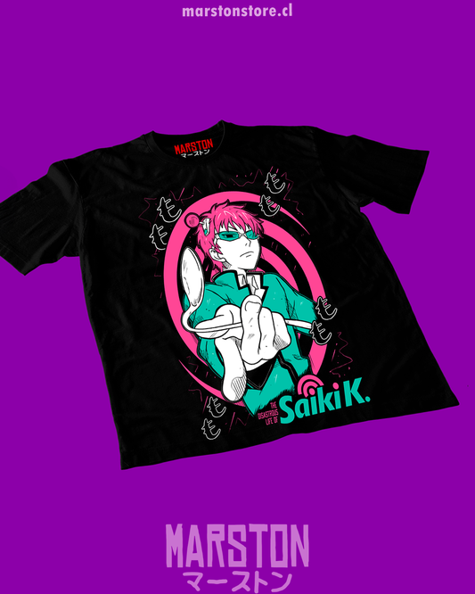 Polera negra de Saiki Kusuo no Psi-nan