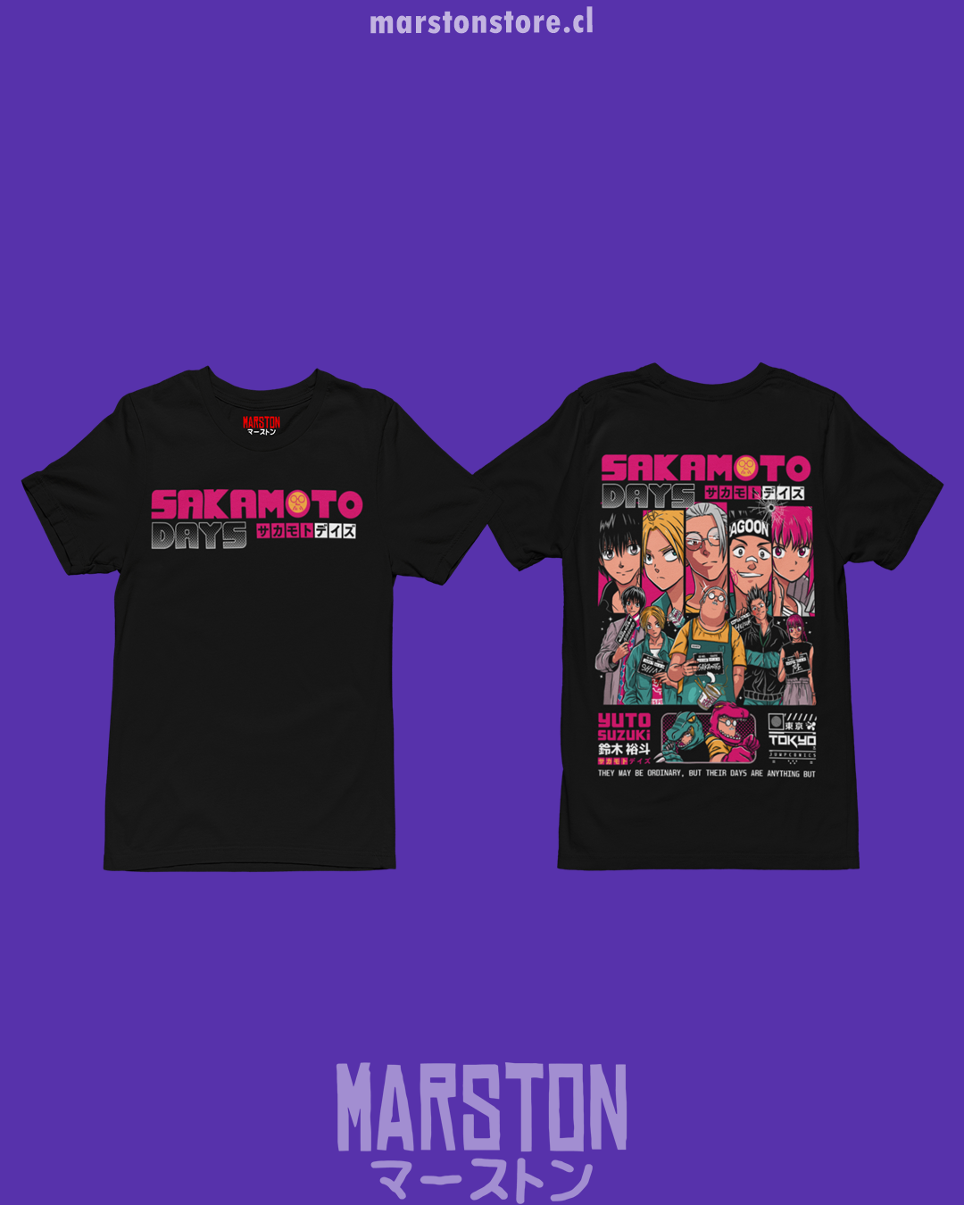 Polera negra de Sakamoto Days