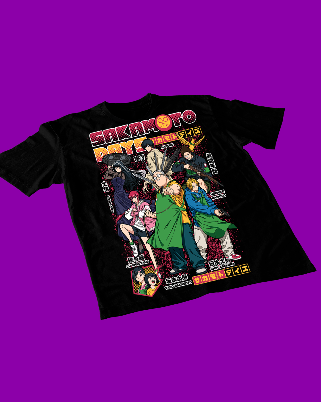 Polera negra de Sakamoto Days